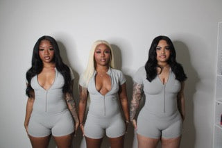 GRAY ROMPER